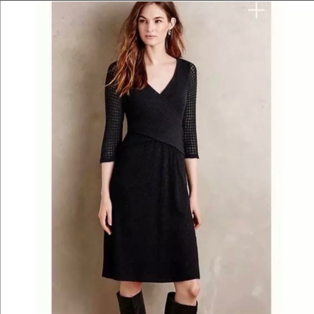 anthropologie dress Amadi Fara Black
